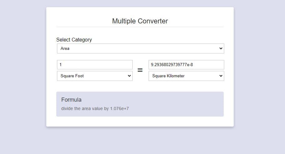 Multiple Converter